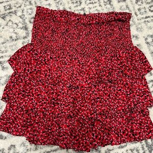 Michael Kors Red print skirt!